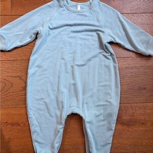 Cozy teal Fleece Jumpsuit for Kids